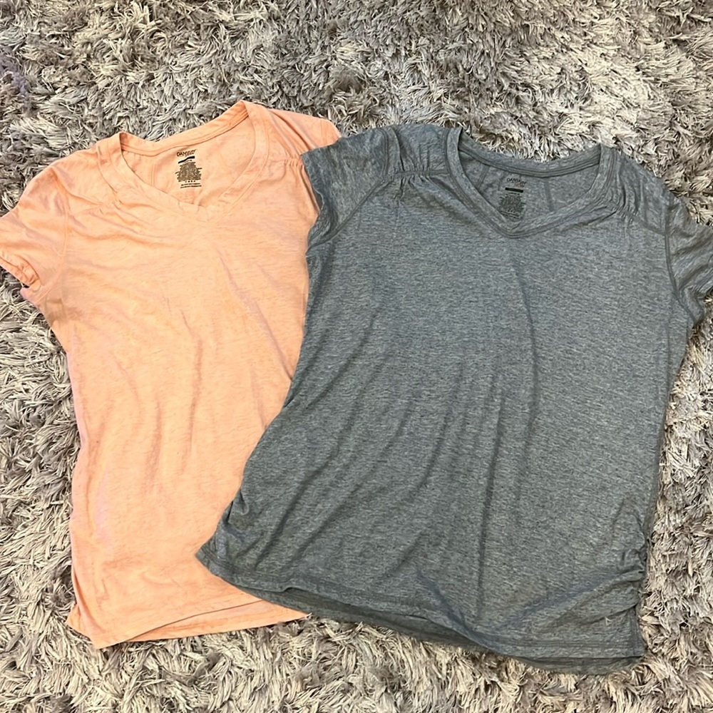 Set of 2 Women’s Size L, Danskin Now Dri-More Semi Fitted T shirts